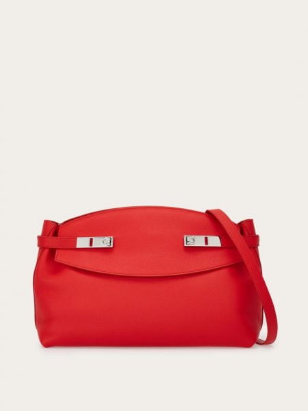 Ferragamo | Women's Hug Soft Crossbody Bag - Flame Red