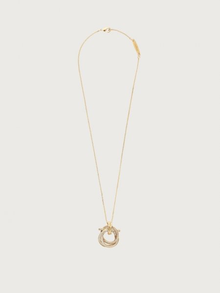 Ferragamo | Women's Gancini Pendant Necklace - Gold