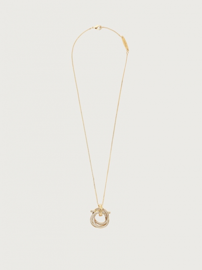 Ferragamo | Women's Gancini Pendant Necklace - Gold