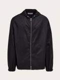 Ferragamo | Men's Windbreaker With Monogram - Black