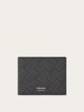 Ferragamo | Men's Monogram Wallet - Black/Grey