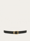 Ferragamo | Women's Double Gancini Fixed Belt - Black