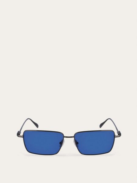 Ferragamo | Men's Sunglasses - Dark Gun/Blue