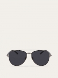 Ferragamo | Men's Sunglasses - Dark Ruthenium/Grey