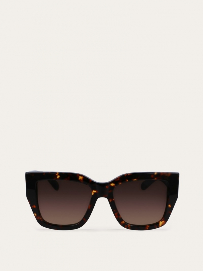 Ferragamo | Women's Sunglasses - Dark Tortoise