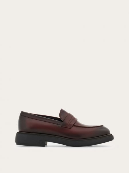 Ferragamo | Men's Penny Loafer - Oxblood