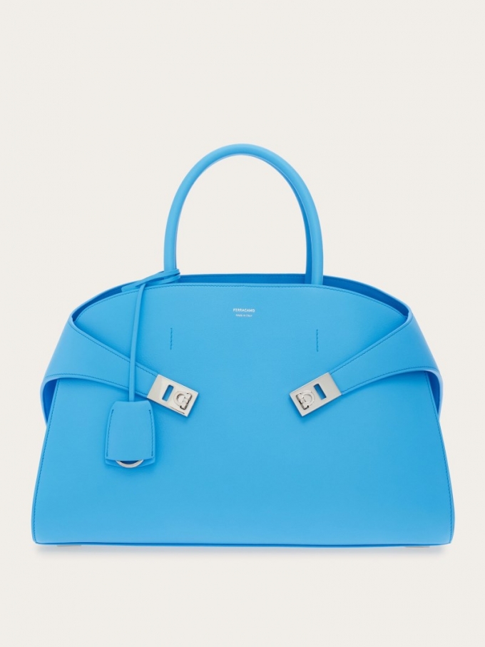 Ferragamo | Women's Hug Handbag - Light Blue