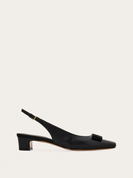 Ferragamo | Women's Iconic Bow Slingback - Black