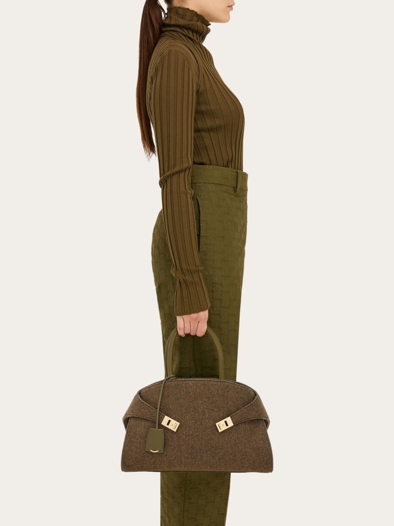 Ferragamo | Women's Hug Handbag - Olive Green