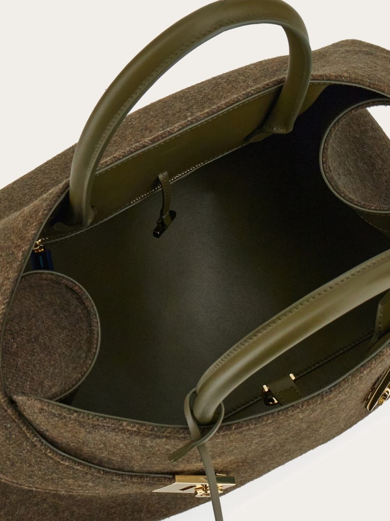 Ferragamo | Women's Hug Handbag - Olive Green