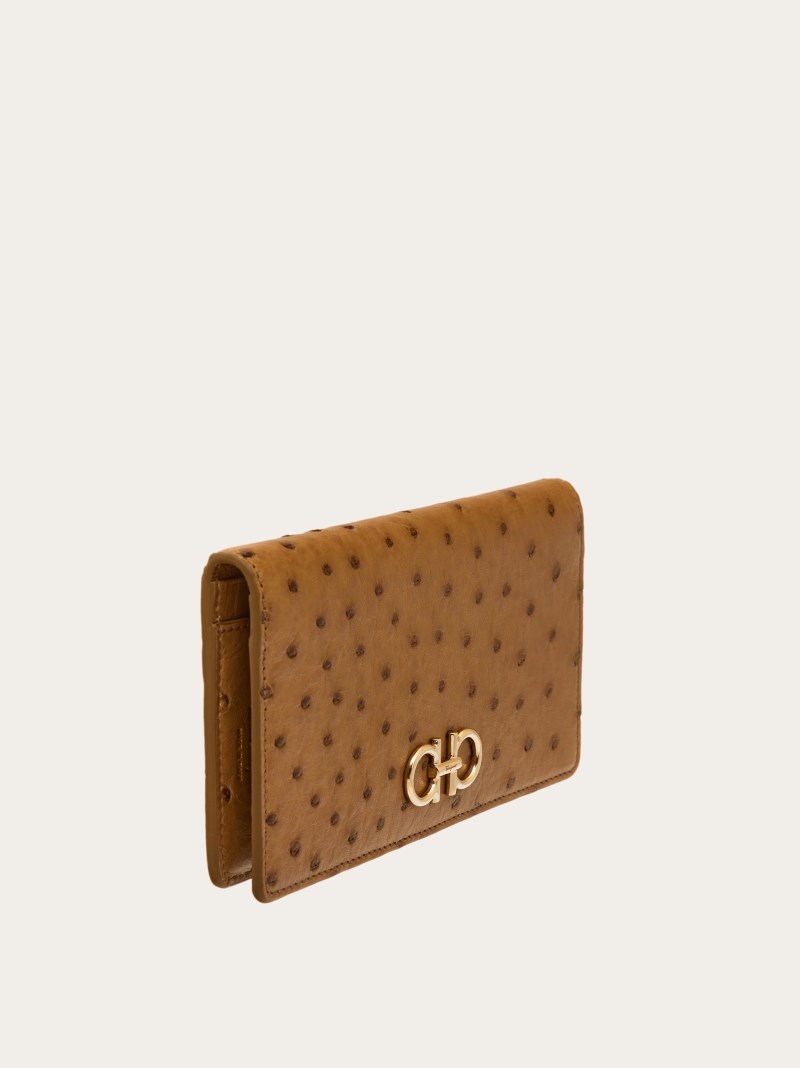 Ferragamo | Women's Gancini Continental Wallet - Burnt Ocher