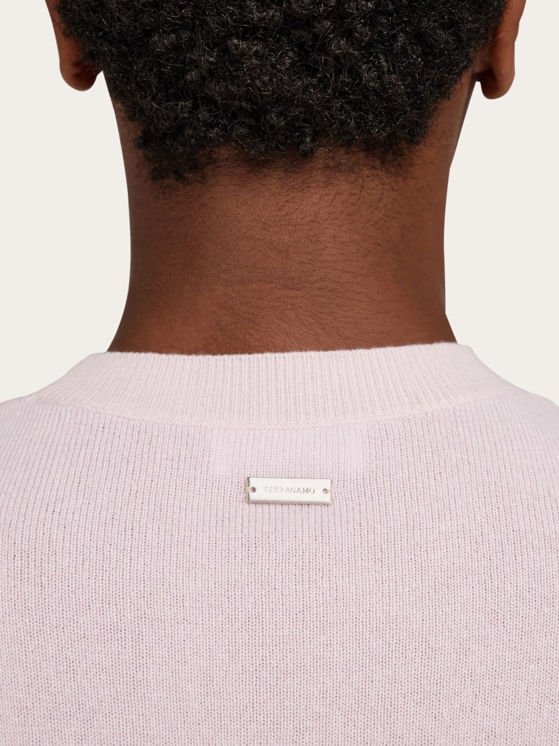 Ferragamo | Men's Crew Neck Sweater - Orchid Pink
