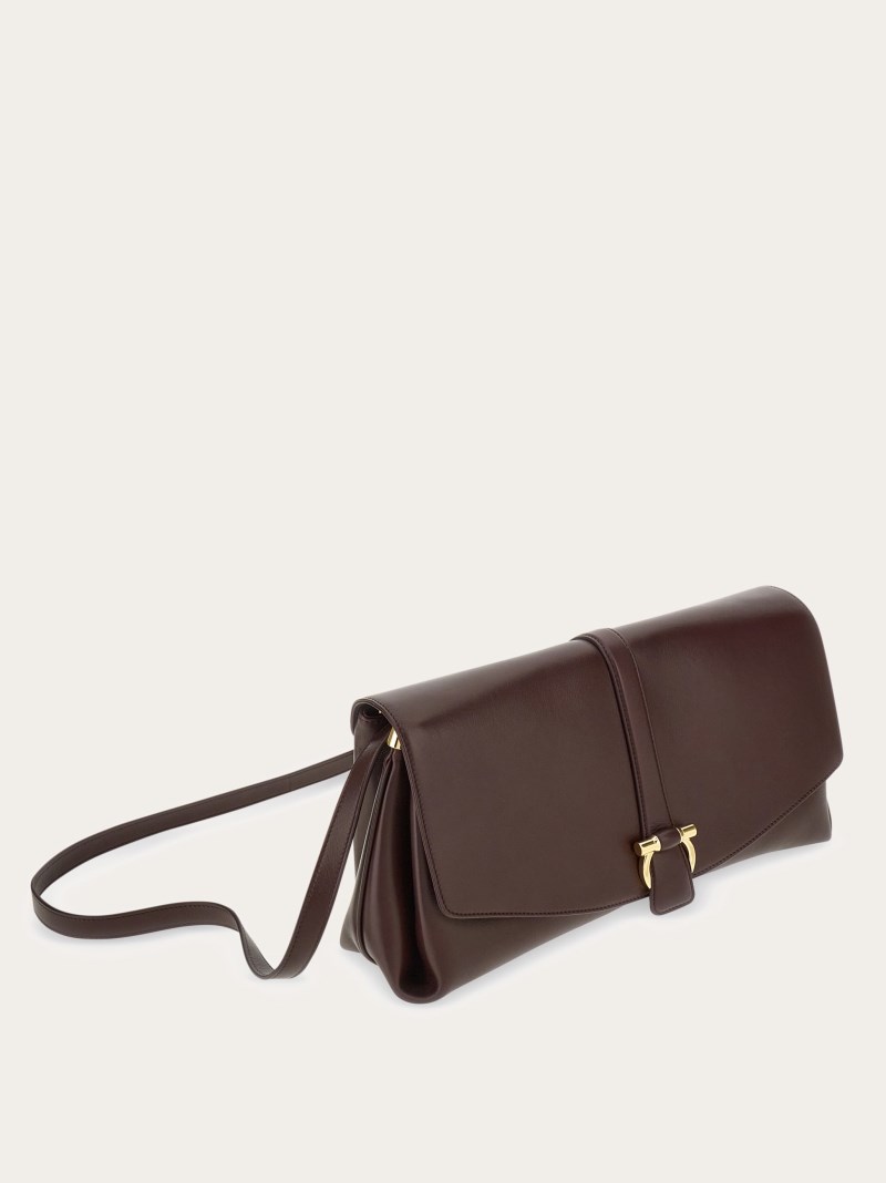 Ferragamo | Women's Front Flap Crossbody Bag - Oxblood