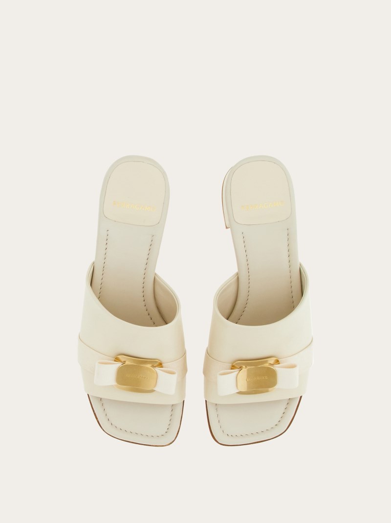 Ferragamo | Women's New Vara Plate Slide - Mascarpone