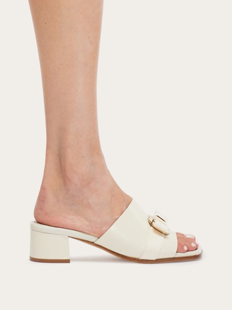 Ferragamo | Women's New Vara Plate Slide - Mascarpone
