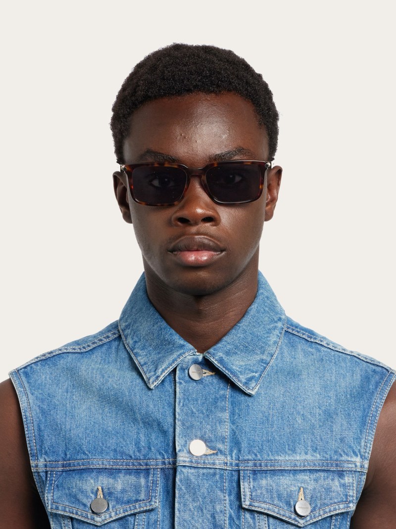 Ferragamo | Men's Sunglasses - Dark Tortoise