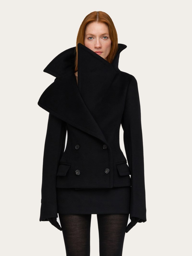 Ferragamo | Women's Double Breasted Jacket - Black