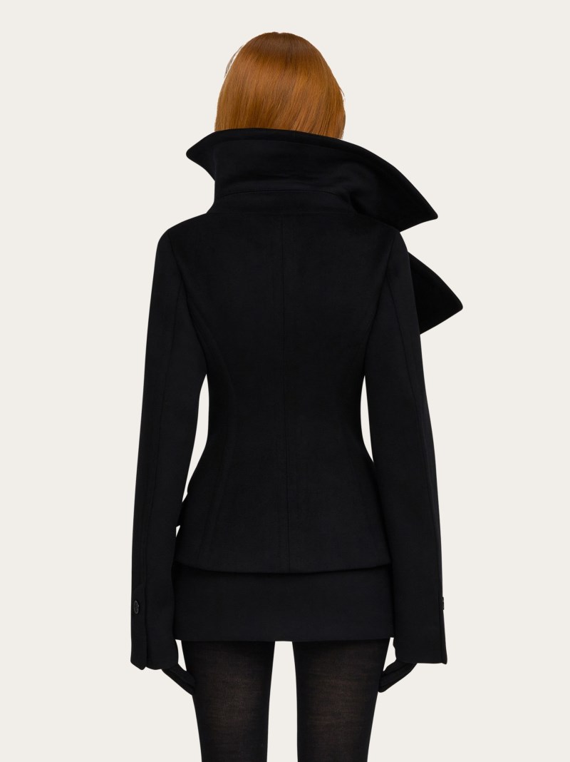 Ferragamo | Women's Double Breasted Jacket - Black