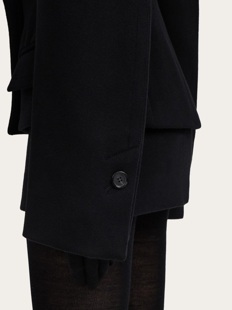 Ferragamo | Women's Double Breasted Jacket - Black