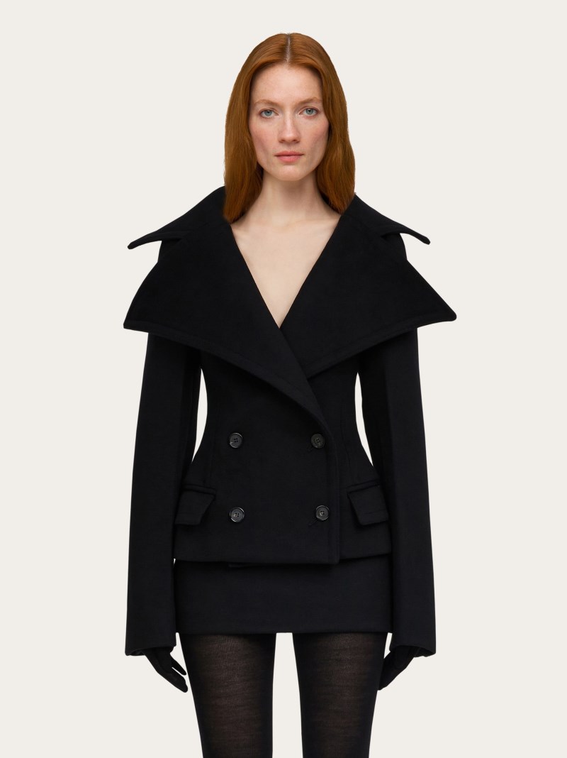Ferragamo | Women's Double Breasted Jacket - Black