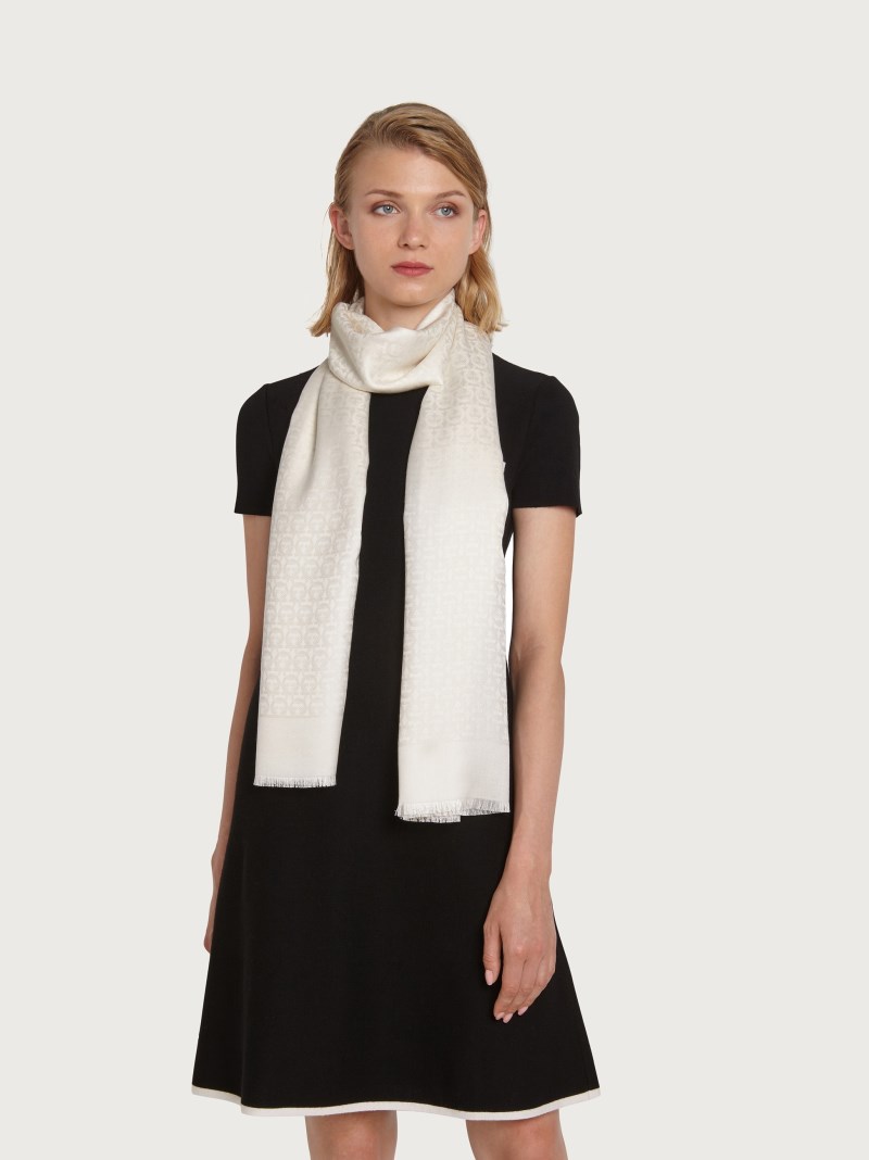 Ferragamo | Women's Gancini Stole - Ivory