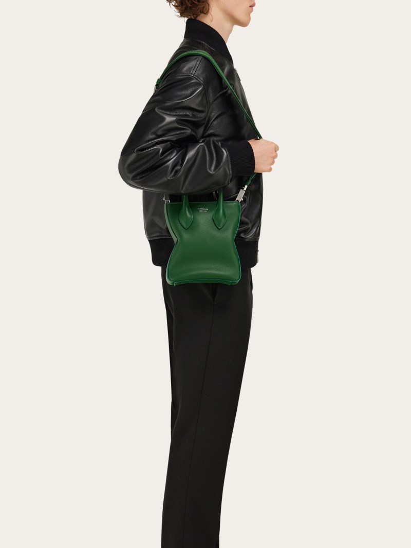Ferragamo | Men's Tote Bag - Forest Green