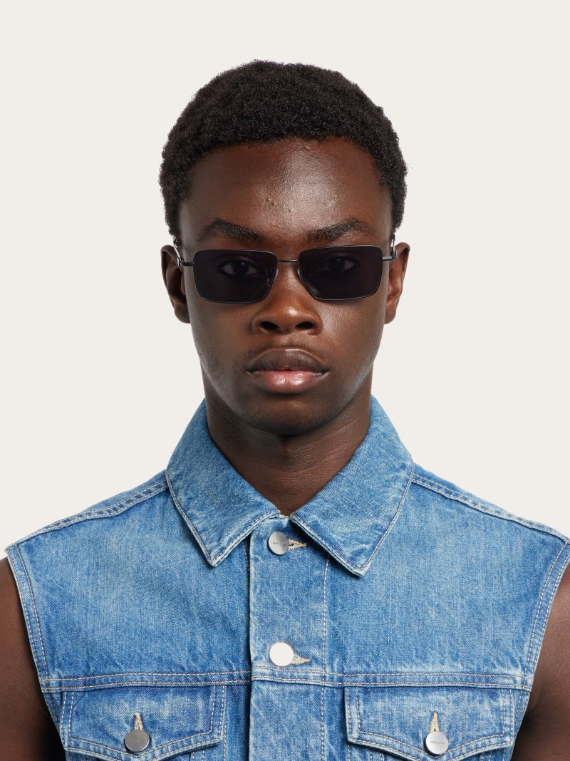 Ferragamo | Men's Sunglasses - Matte Black