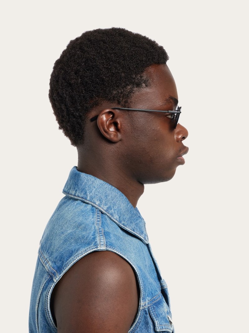 Ferragamo | Men's Sunglasses - Matte Black