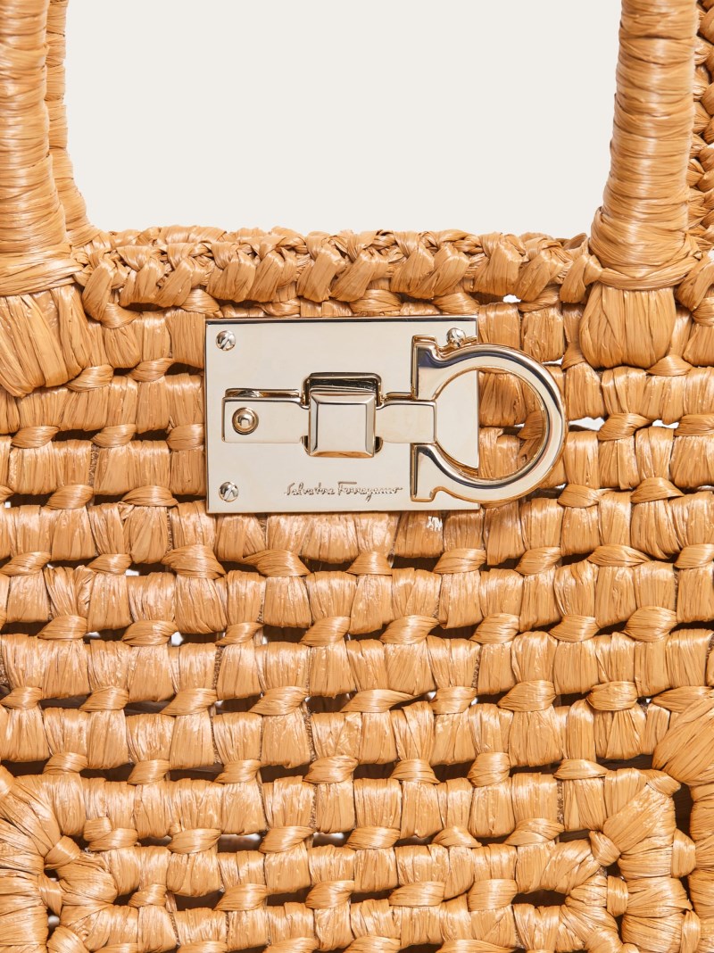 Ferragamo | Women's Studio Box Bag - Natural