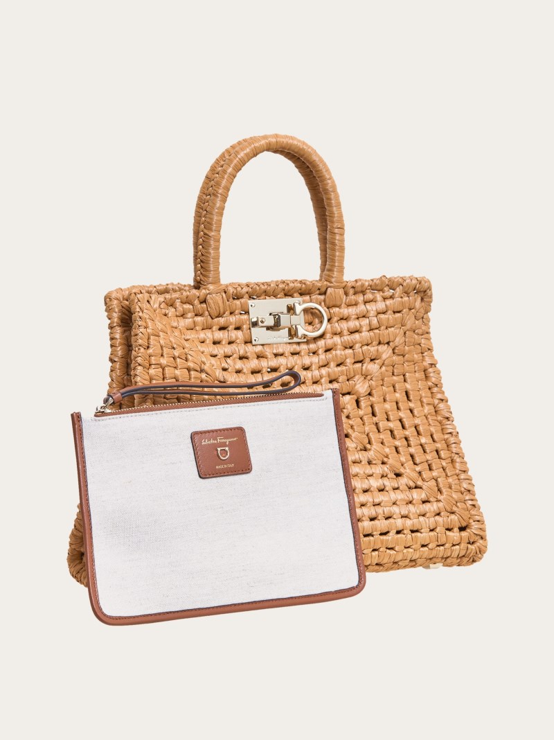 Ferragamo | Women's Studio Box Bag - Natural