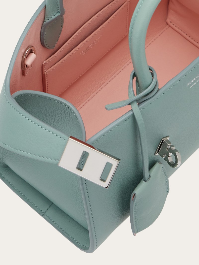 Ferragamo | Women's Hug Bicolor Handbag - Nylund Pink/Lucky Charme