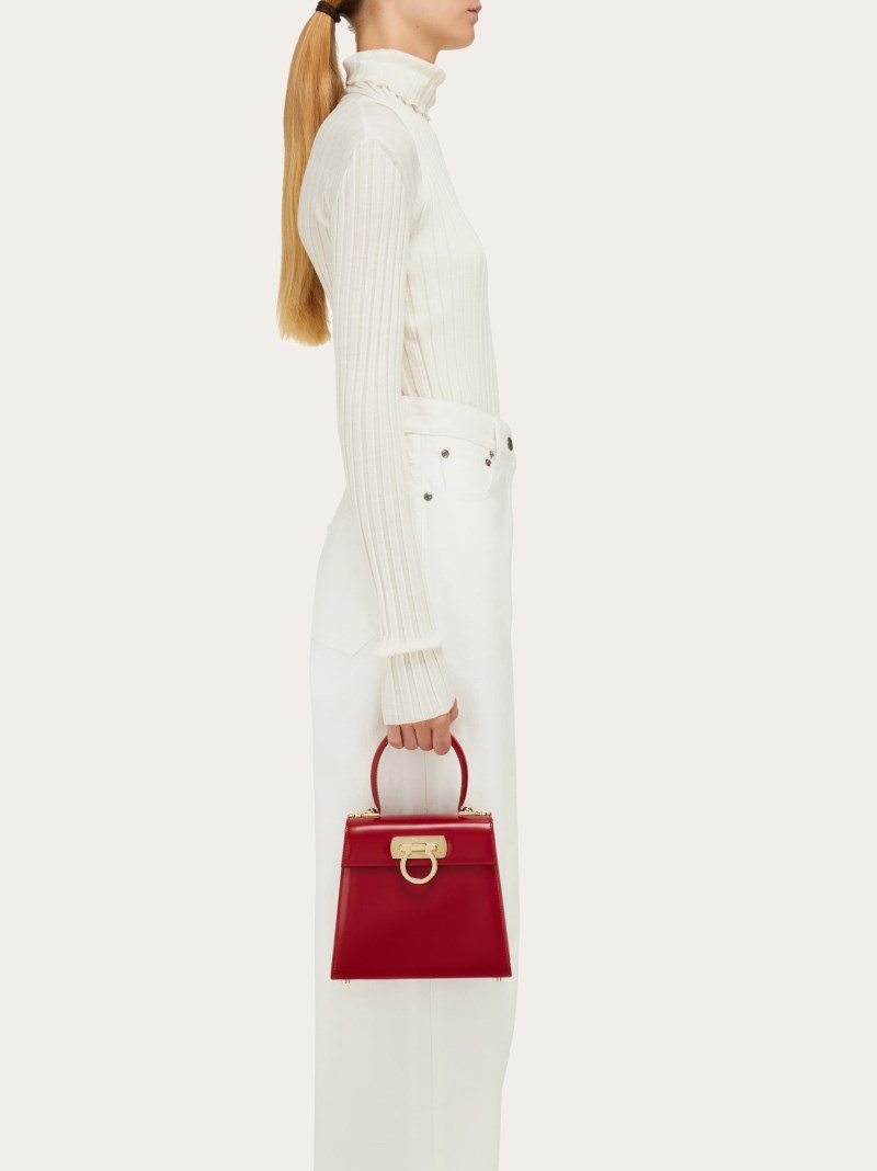 Ferragamo | Women's Iconic Top Handle - Winter Red