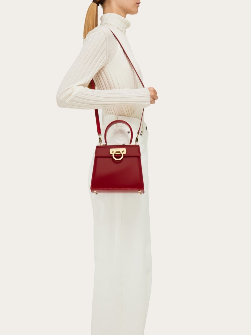 Ferragamo | Women's Iconic Top Handle - Winter Red