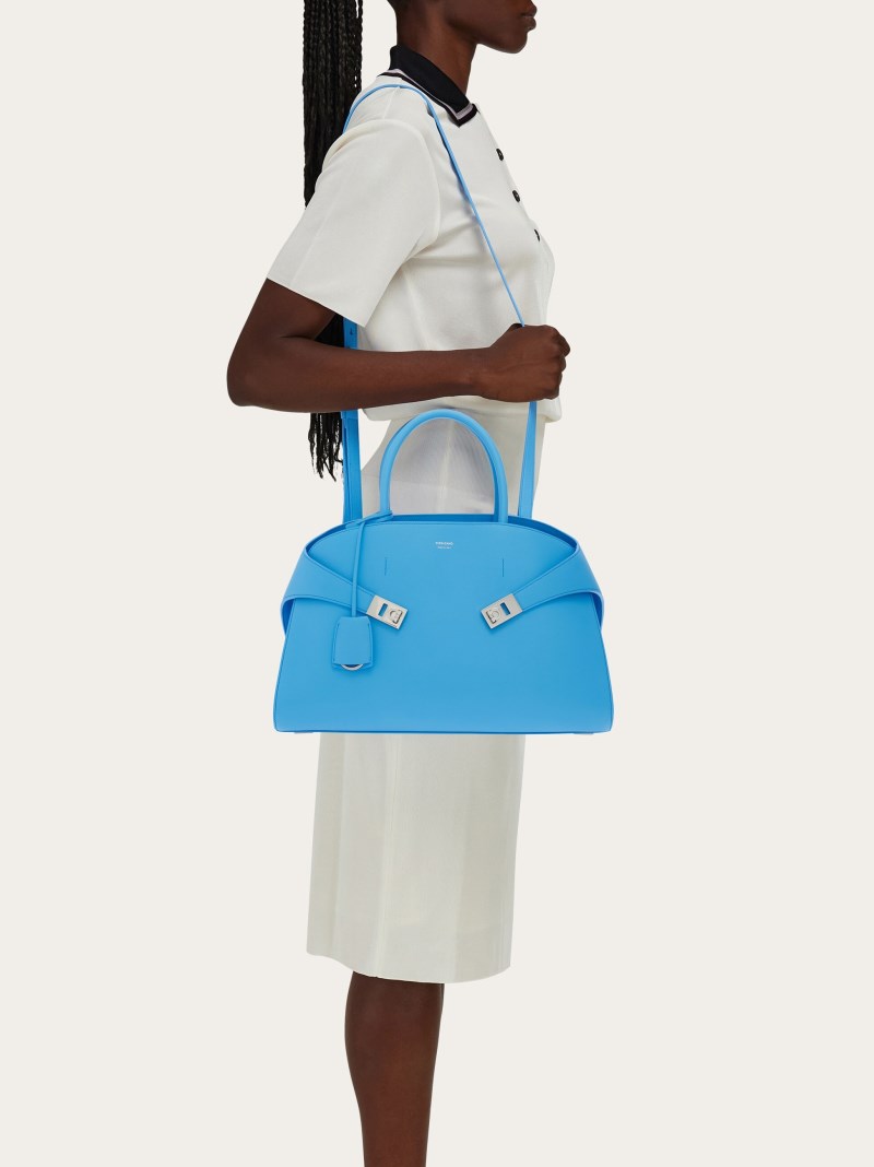 Ferragamo | Women's Hug Handbag - Light Blue