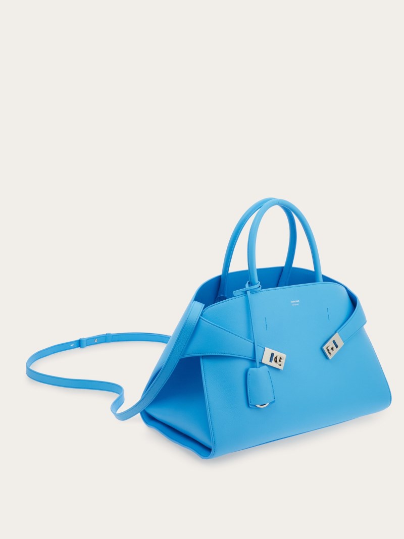 Ferragamo | Women's Hug Handbag - Light Blue
