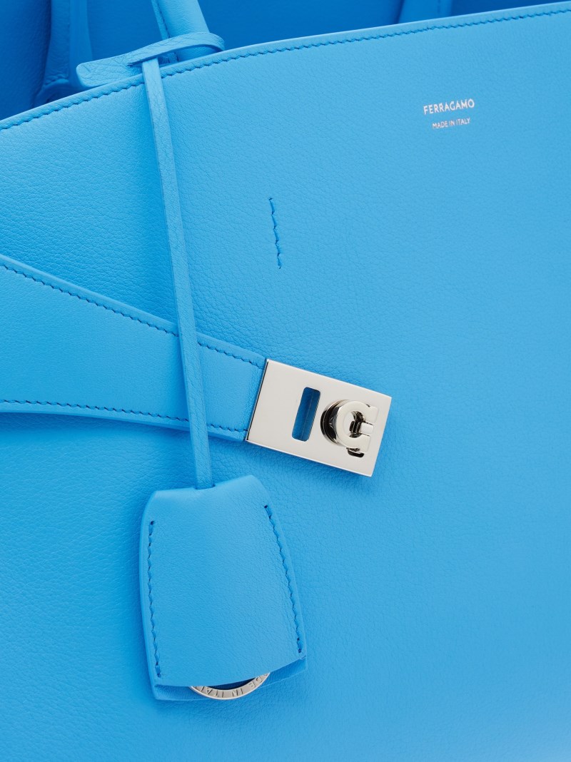 Ferragamo | Women's Hug Handbag - Light Blue