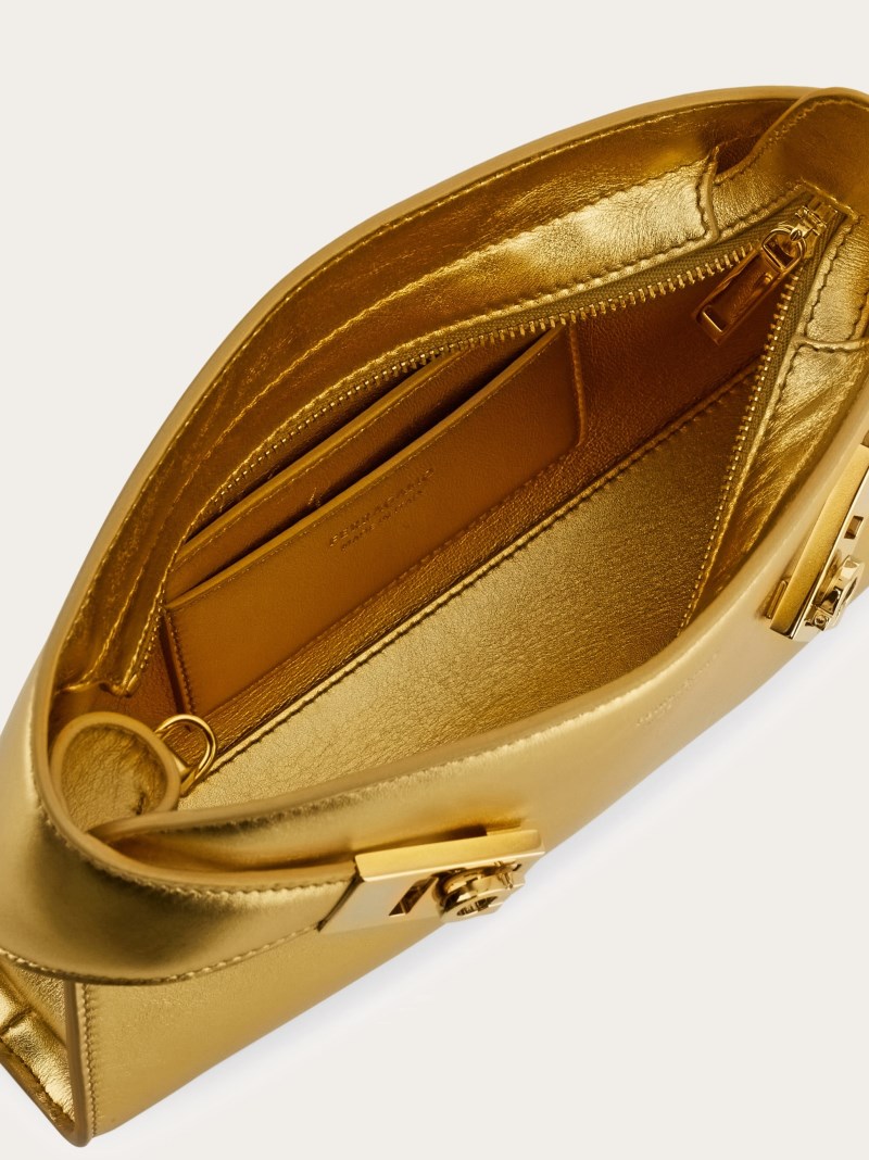 Ferragamo | Women's Metallic Hug Mini Crossbody Bag - Gold