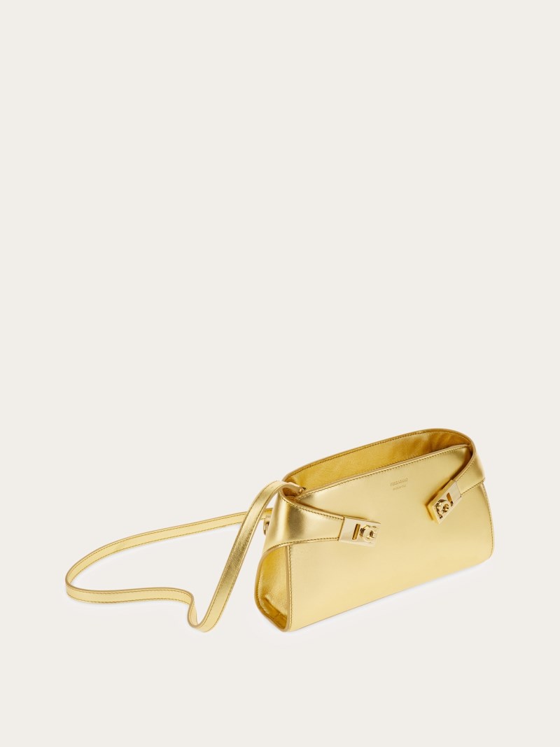 Ferragamo | Women's Metallic Hug Mini Crossbody Bag - Gold