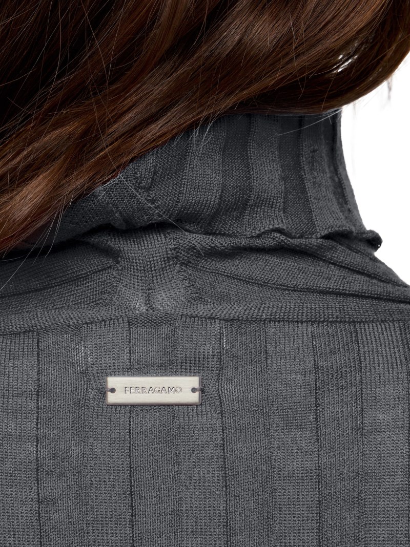 Ferragamo | Women's Layered Turtleneck - Charcoal