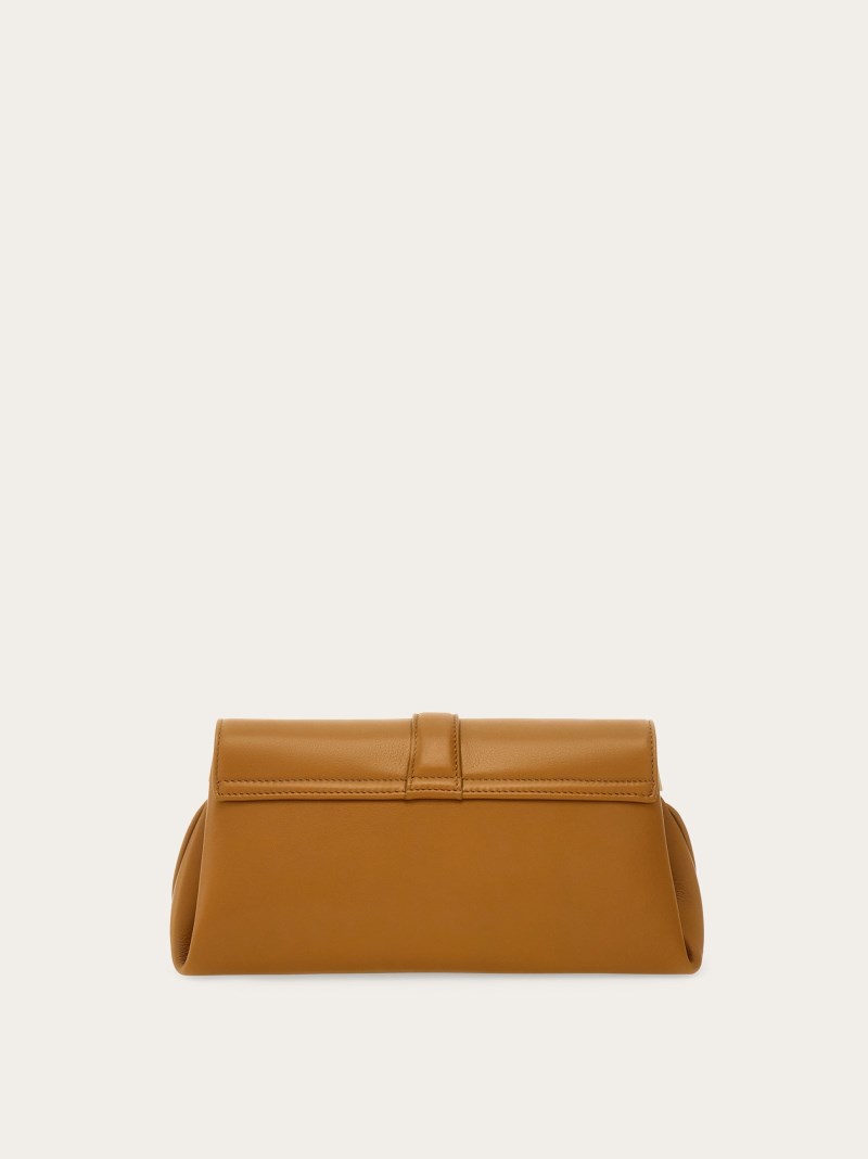 Ferragamo | Women's Front Flap Crossbody Bag - Burnt Ocher