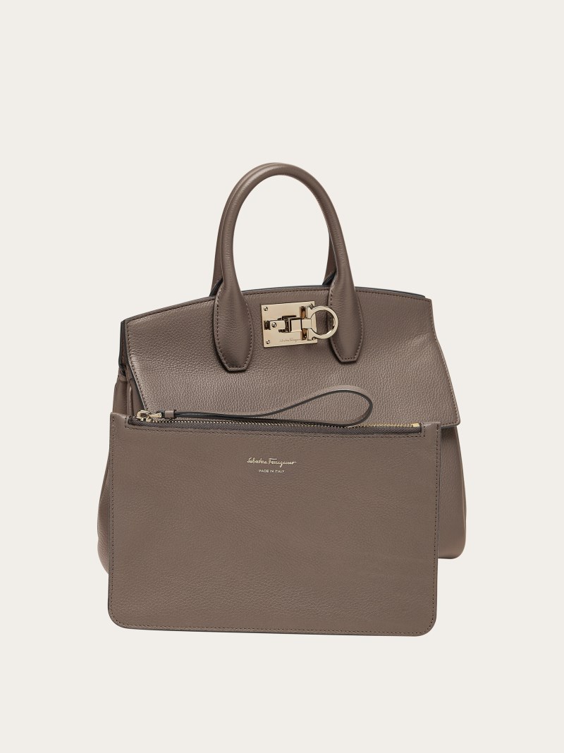 Ferragamo | Women's Studio Bag - Caraway Seed