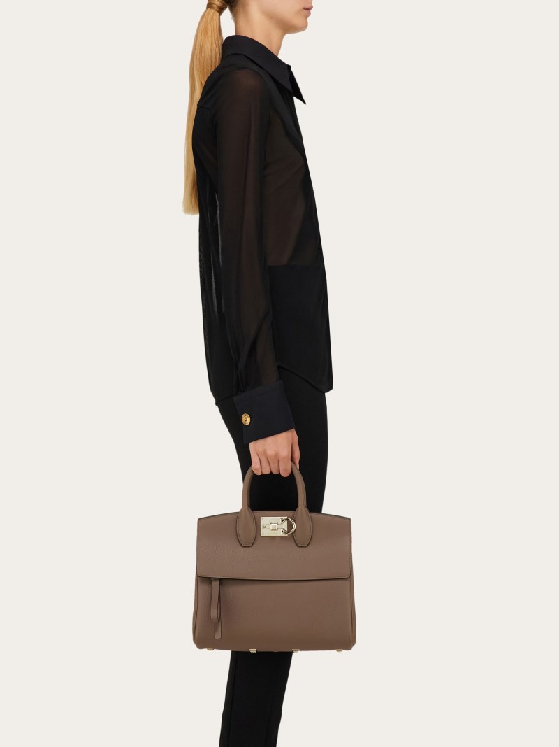 Ferragamo | Women's Studio Bag - Caraway Seed