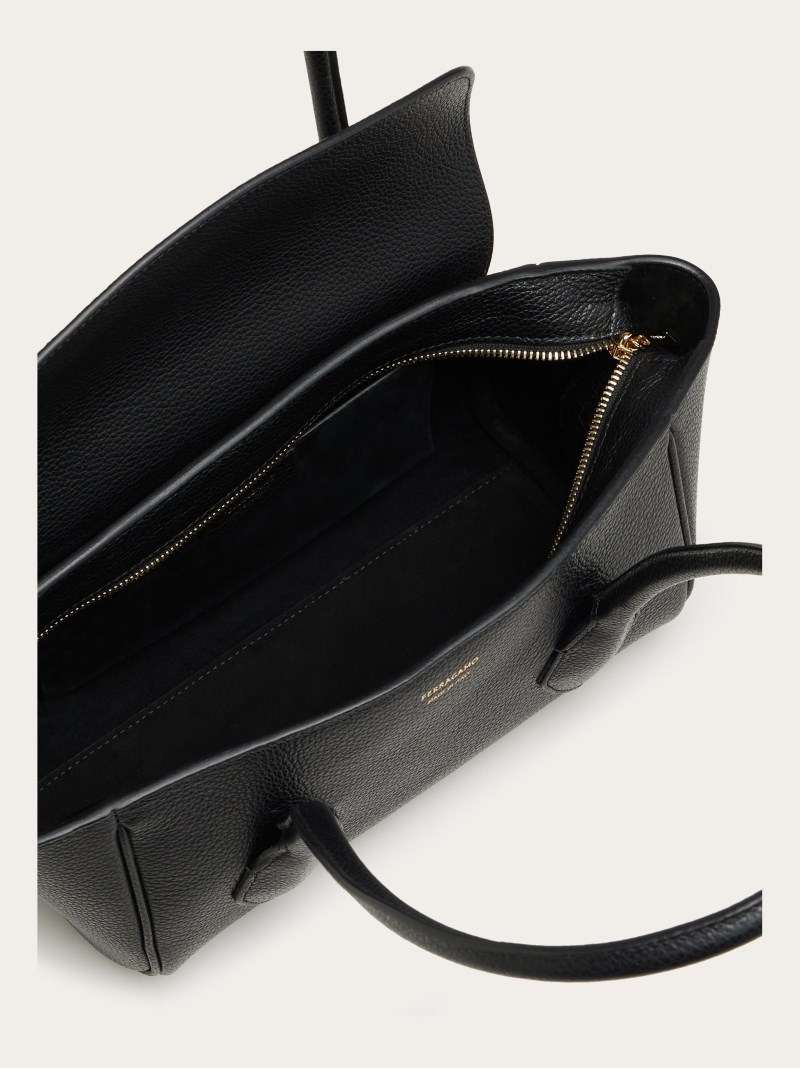 Ferragamo | Women's East-West Tote Bag - Black