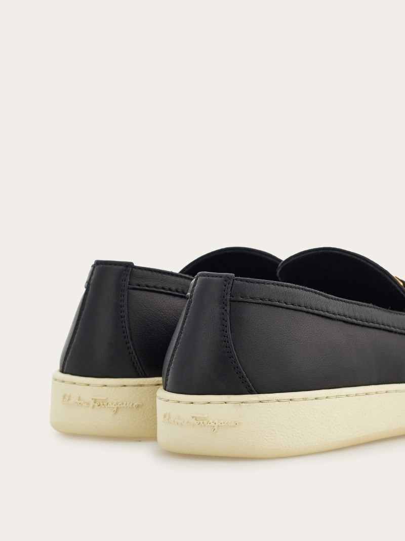 Ferragamo | Women's New Vara Buckle Slip On - Black
