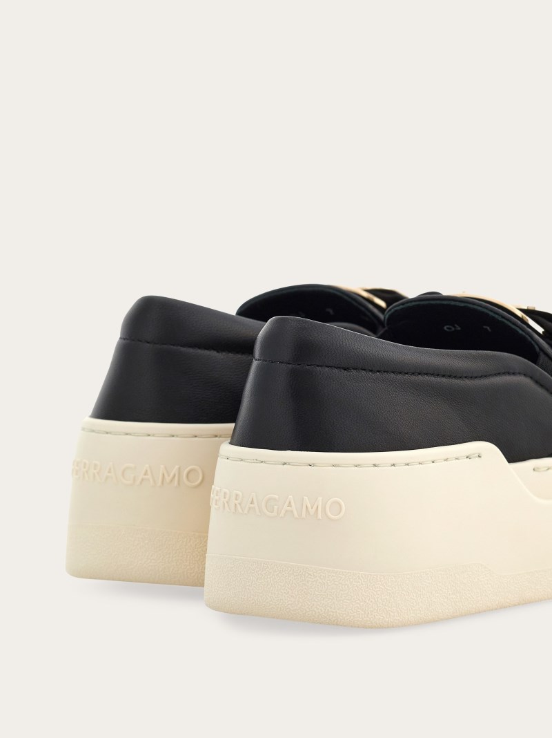 Ferragamo | Women's New Vara Plate Slip On - Black